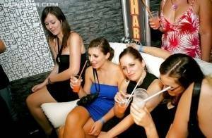 Cock starving sluts going wild at the drunk party in the night club on leakfanatic.com
