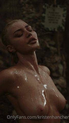 Kristen Hancher - Hot Shower Video on leakfanatic.com