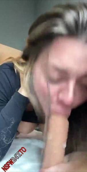 Dakota James sucking dildo snapchat premium xxx porn videos on leakfanatic.com
