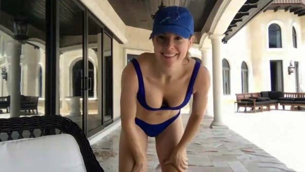 Amanda Cerny Bikini Dance Workout Livestream on leakfanatic.com