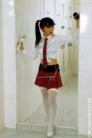 Japanese school girl and her white ESL teacher engage in lesbian sex - Japan on leakfanatic.com