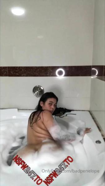 Bad Penelope bathtub show onlyfans porn videos on leakfanatic.com