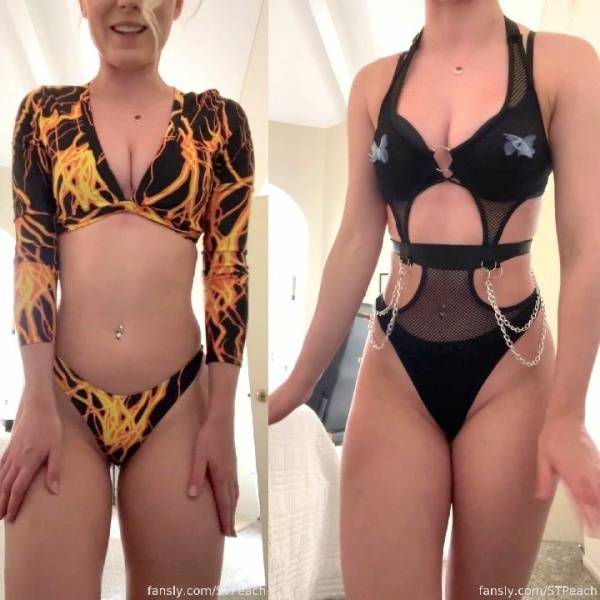 STPeach Sexy Outfit Try On Haul Fansly Video  - Canada on leakfanatic.com