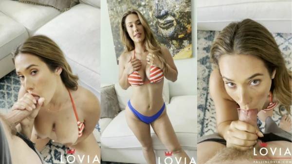 Eva Lovia Deepthroat Blowjob Video  on leakfanatic.com