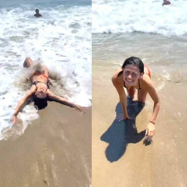 Charli D’Amelio Bikini Beach Fun Video  - Usa on leakfanatic.com