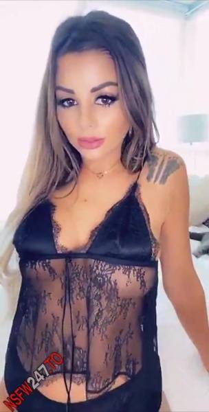 Juli Annee black outfit tease snapchat premium xxx porn videos on leakfanatic.com