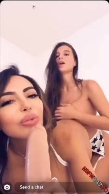 Lana Rhoades dildo show with friend snapchat premium xxx porn videos on leakfanatic.com