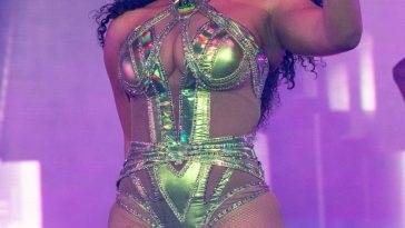 Megan Thee Stallion Displays Her Curvy Body as She Performs at the Coachella Music & Arts Festival on leakfanatic.com