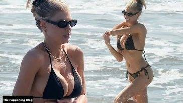 Charlotte McKinney & Nathan Kostechko Hit The Beach in Santa Monica on leakfanatic.com