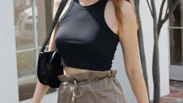 Braless Kendall Jenner Looks Sexy For a Meeting in Beverly Hills on leakfanatic.com