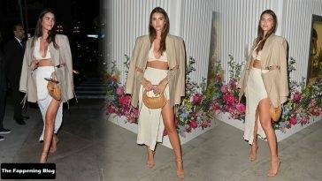 Leggy Cindy Mello Attends the Miss Dior Millefiori Garden Pop-Up Opening in Los Angeles - Los Angeles on leakfanatic.com