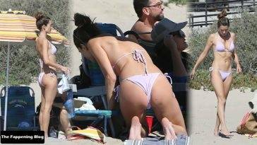 Alessandra Ambrosio Looks Amazing on the Beach in Santa Monica on leakfanatic.com