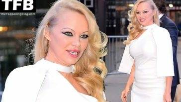 Pamela Anderson Heads to Good Morning America (107 Photos + Video) on leakfanatic.com