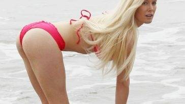 Heidi Montag Shows Off Her Sexy Body on the Beach in Santa Monica on leakfanatic.com