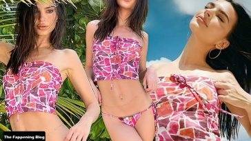 Emily Ratajkowski Poses in Bikinis From Her New Collection on leakfanatic.com