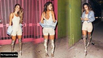 Sommer Ray Shows Her Fit Booty in a Sexy Bodysuit and Boots on leakfanatic.com