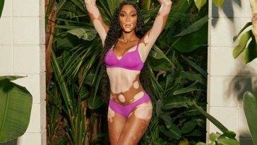 Winnie Harlow Promotes PUMA 19s Latest Bodywear and Swimwear on leakfanatic.com