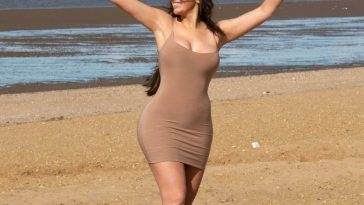 Chloe Ferry Enjoys a Beach Day with Her Boyfriend Johnny Wilbo in Norfolk on leakfanatic.com