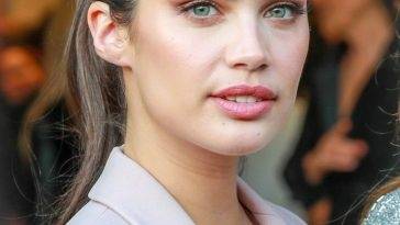 Sara Sampaio Attends a Private Event at Giorgio Armani Boutique in Beverly Hills on leakfanatic.com