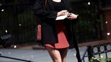 Shailene Woodley Flaunts Her Sexy Legs at the 18Three Women 19 TV Show Filming in New York - New York on leakfanatic.com
