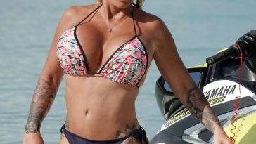 Katie Price Enjoys a Sunny Day on the Beach in Thailand - Thailand on leakfanatic.com