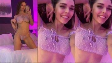 HeatheredEffect Topless See Through Lingerie Teasing Video  on leakfanatic.com