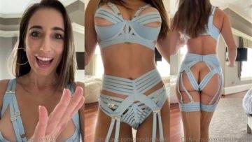 Christina Khalil Nude Hot Outfit Try On Video  on leakfanatic.com