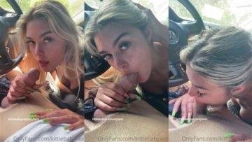 Kittiebabyxxx Nude Car Blowjob Porn Video  on leakfanatic.com