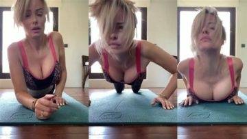Rhian Sugden Nude Workout Video  on leakfanatic.com