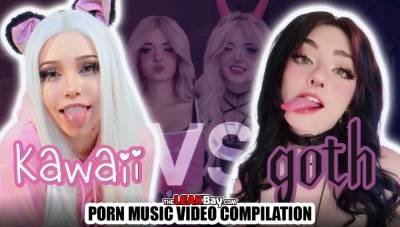 Kawaii vs Goth | Porn Music Video Compilation on leakfanatic.com