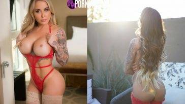 Aviannahelise on red lingerie onlyfans  on leakfanatic.com