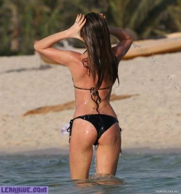 Leaked Abigail Clancy Wearing Sexy Bikini On A Beach on leakfanatic.com