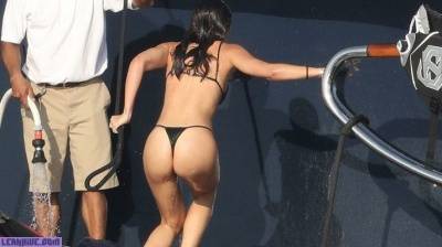 Sofia Richie showing off her body in a bikini in Mexico - Mexico on leakfanatic.com