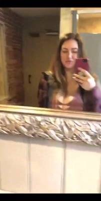 Lee Anne public in resteurant flashing snapchat premium xxx porn videos on leakfanatic.com