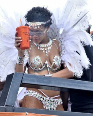 Rihanna Nip Slip Barbados Festival Photos  - Barbados on leakfanatic.com