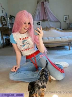 Belle Delphine And Puppy Onlyfans Set  on leakfanatic.com