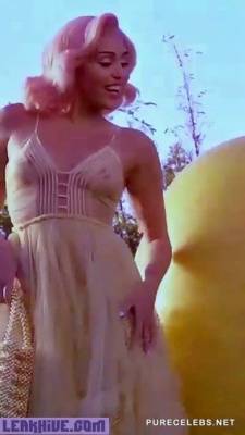  Miley Cyrus See Through Vogue Easter Calendar (2018) on leakfanatic.com