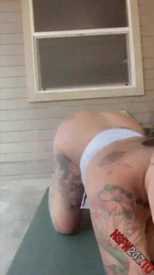 Ana Lorde naked yoga snapchat premium porn videos on leakfanatic.com