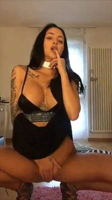 Celine Centino sexy black skirt striptease snapchat premium xxx porn videos on leakfanatic.com