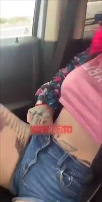 Princess Pineapple in car tease snapchat premium xxx porn videos on leakfanatic.com