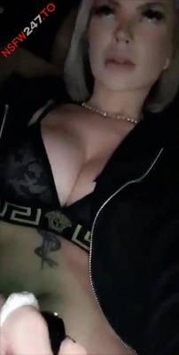 Layna Boo dildo masturbating in car snapchat premium xxx porn videos on leakfanatic.com