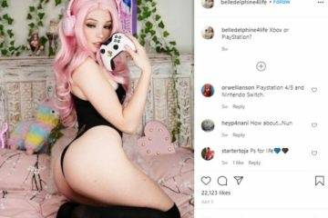 Belle Delphine Nude Tease Bondage Video  on leakfanatic.com