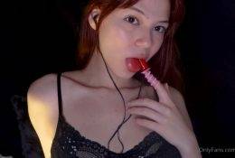 Maimy ASMR Lollipop Sucking Onlyfans Video  on leakfanatic.com