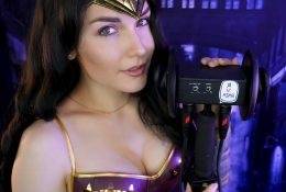 KittyKlaw ASMR Wonder Woman Licking Video  on leakfanatic.com