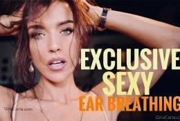 Gina Carla ASMR Ear Breathing Video  on leakfanatic.com