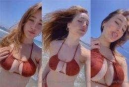 Natalia Fadeev OnlyFans Beach Video  on leakfanatic.com