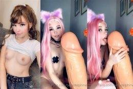 Belle Delphine Sucking Biggest Dildo Dick OnlyFans Video on leakfanatic.com