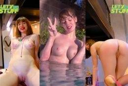 Lety Does Stuff Nude Strawberry Micro Bikini Video on leakfanatic.com