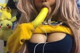 ASMR Pika Patreon Banana Lollipop Video on leakfanatic.com