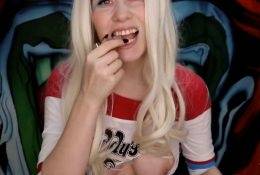 Ginger ASMR Harley Quinn Cheeky Video on leakfanatic.com
